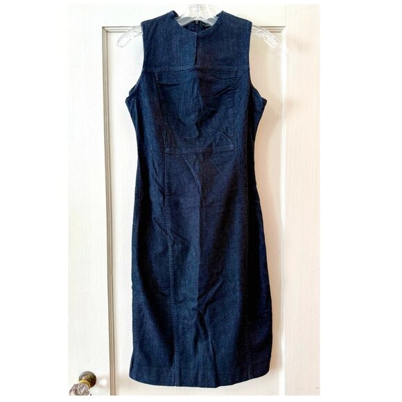 Banana Republic | Sleeveless Denim Sheath Dress - Picture 1 of 11